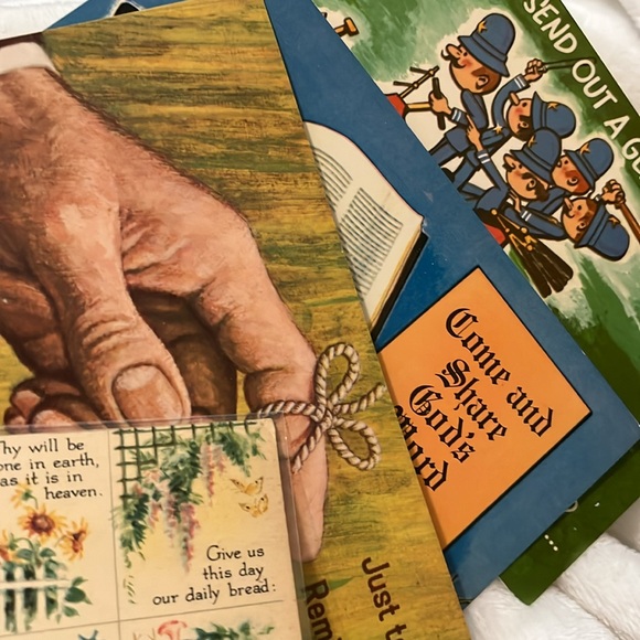 Postcards religious the gift of the Sun, stamps, Bible verses, Sunday school - Picture 4 of 6